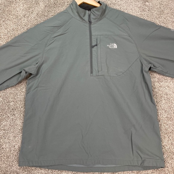 The North Face Pullover Mens Large Gray Long Sleeve 1/4 Zip Flight Series Apex - Picture 2 of 14